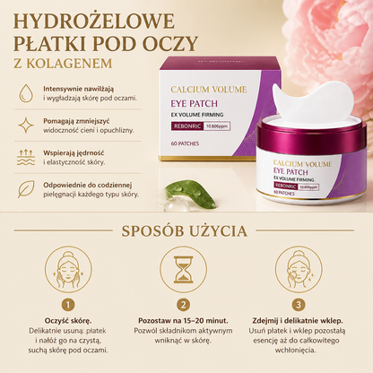 Hydrożelowe Płatki pod Oczy z Kolagenem – Nawilżająca Pielęgnacja dla Gładszego Wyglądu Okolic Oczu