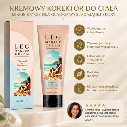 Kremowy korektor do ciała – lekkie krycie dla gładko wyglądającej skóry