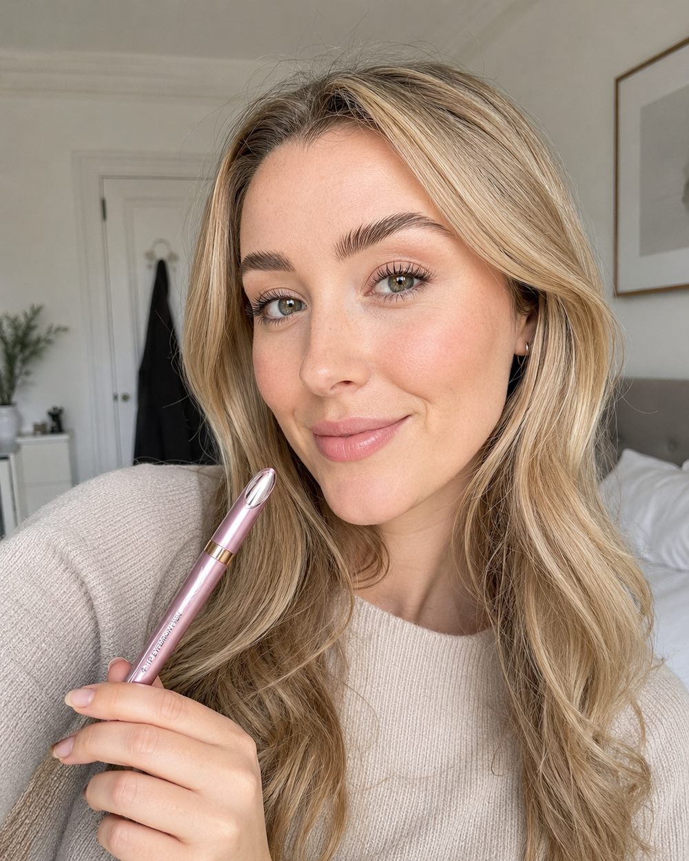 Customer wearing Polska Uroda 4-tip waterproof eyebrow pen
