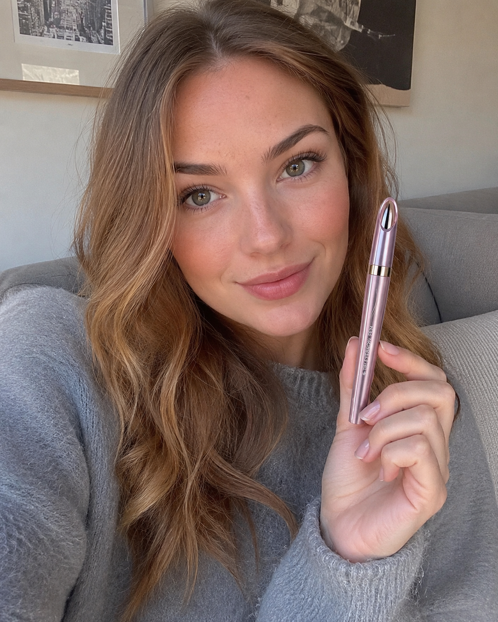 Customer wearing Polska Uroda 4-tip waterproof eyebrow pen