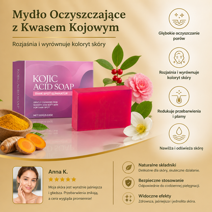 Mydło Oczyszczające z Kwasem Kojowym dla Rozjaśnienia Skóry – Gładka i Równomiernie Wyglądająca Cera