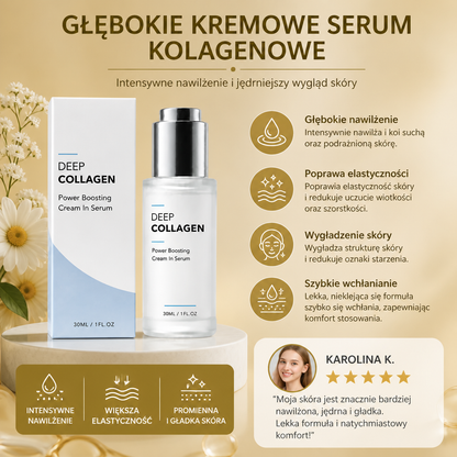 Głębokie Kremowe Serum Kolagenowe – Intensywne Nawilżenie i Jędrniejszy Wygląd Skóry