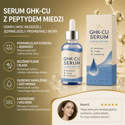 Peptyd Miedzi GHK-Cu – Lekkie Serum dla Jędrniejszej i Gładszej Wyglądającej Skóry