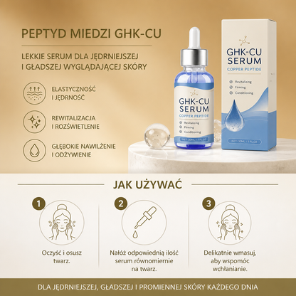 Peptyd Miedzi GHK-Cu – Lekkie Serum dla Jędrniejszej i Gładszej Wyglądającej Skóry