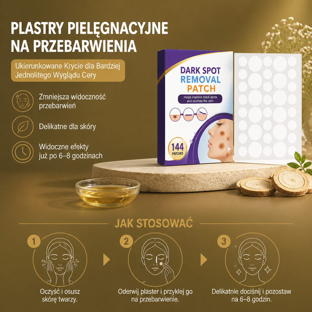 Plastry Pielęgnacyjne na Przebarwienia – Ukierunkowane Krycie dla Bardziej Jednolitego Wyglądu Cery