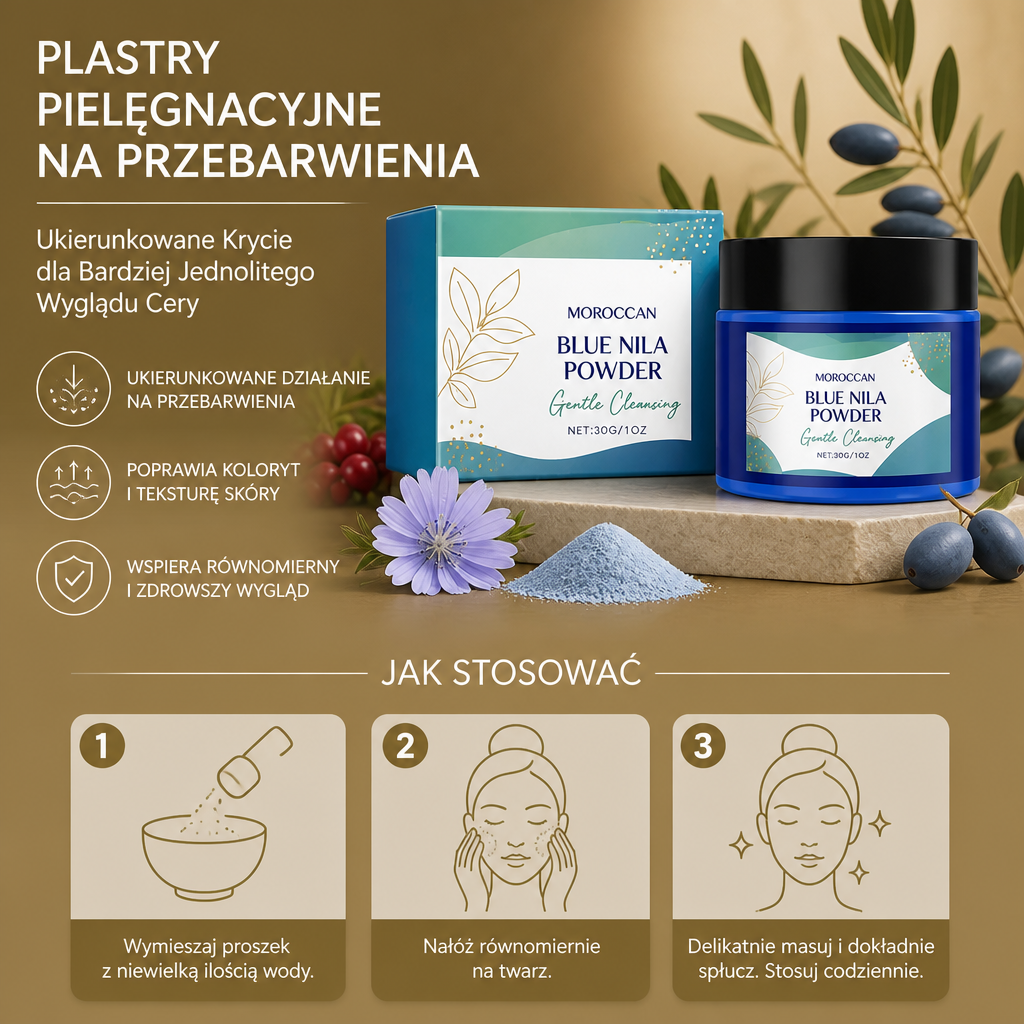Niebieska Maseczka Glinkowa z Kolagenem – Głębokie Oczyszczanie i Rozjaśniająca Pielęgnacja Skóry