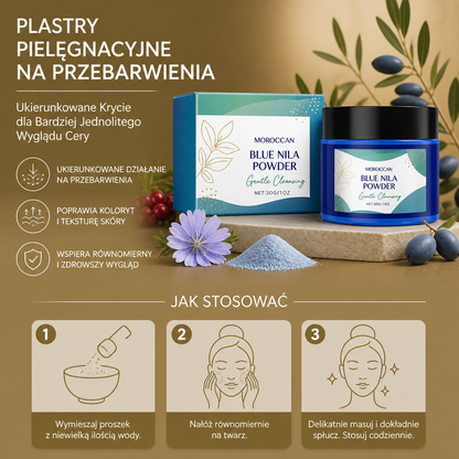 Niebieska Maseczka Glinkowa z Kolagenem – Głębokie Oczyszczanie i Rozjaśniająca Pielęgnacja Skóry