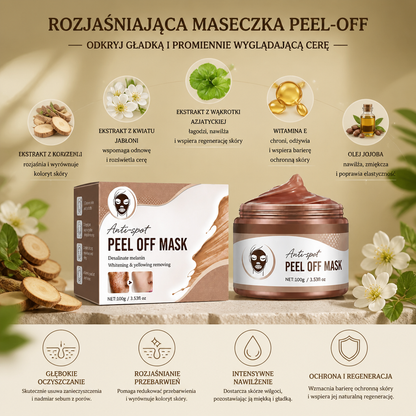 Rozjaśniająca Maseczka Peel-Off – Odkryj Gładką i Promiennie Wyglądającą Cerę