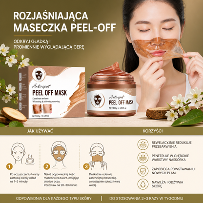 Rozjaśniająca Maseczka Peel-Off – Odkryj Gładką i Promiennie Wyglądającą Cerę