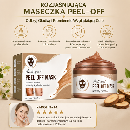 Rozjaśniająca Maseczka Peel-Off – Odkryj Gładką i Promiennie Wyglądającą Cerę