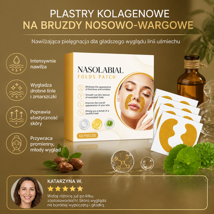 Plastry Kolagenowe na Bruzdy Nosowo-Wargowe – Nawilżająca Pielęgnacja dla Gładszego Wyglądu Linii Uśmiechu