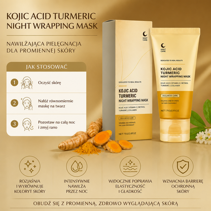 Nocna Rozjaśniająca Maseczka Peel-Off – Nawilżająca Pielęgnacja dla Promiennej Skóry