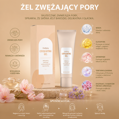 Żel Zwężający Pory – Nawilżająca Formuła dla Gładszego Wyglądu Skóry