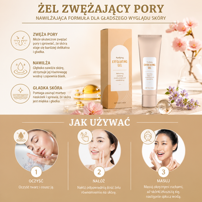 Żel Zwężający Pory – Nawilżająca Formuła dla Gładszego Wyglądu Skóry