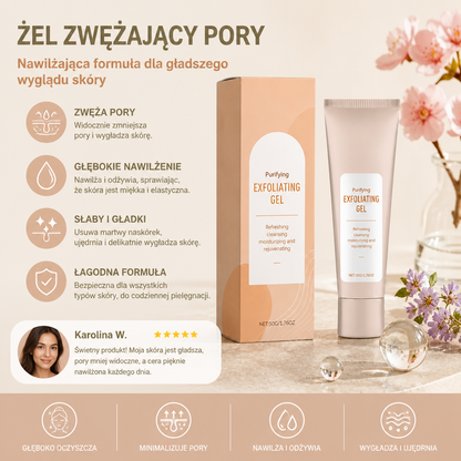 Żel Zwężający Pory – Nawilżająca Formuła dla Gładszego Wyglądu Skóry