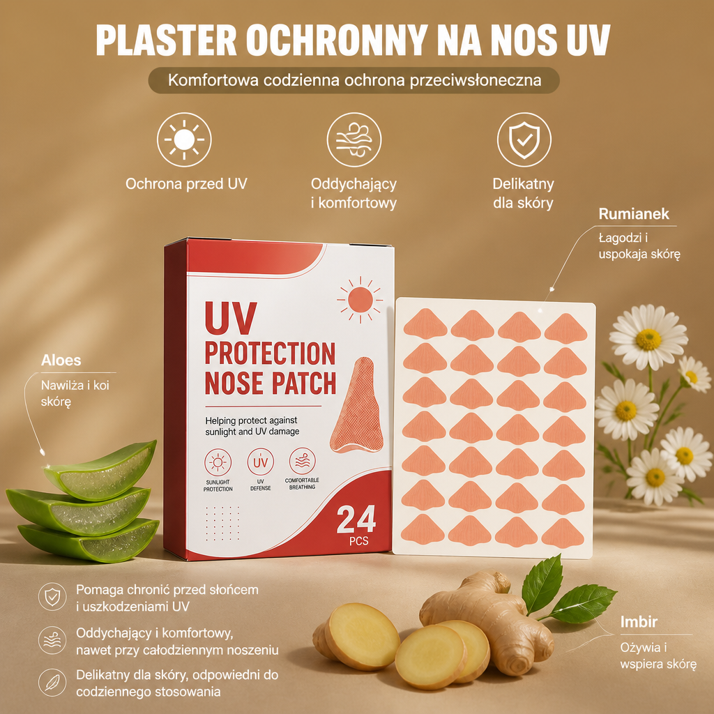 Plastry Ochronne na Nos przed UV – Komfortowa Codzienna Ochrona Przeciwsłoneczna