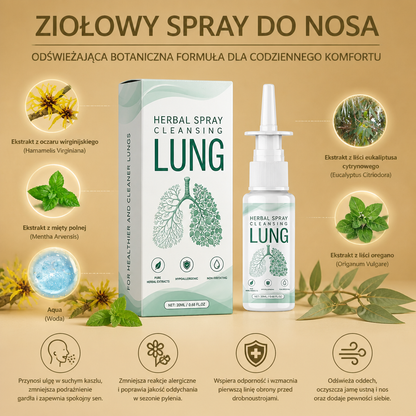 Ziołowy Spray do Nosa – Odświeżająca Botaniczna Formuła dla Codziennego Komfortu