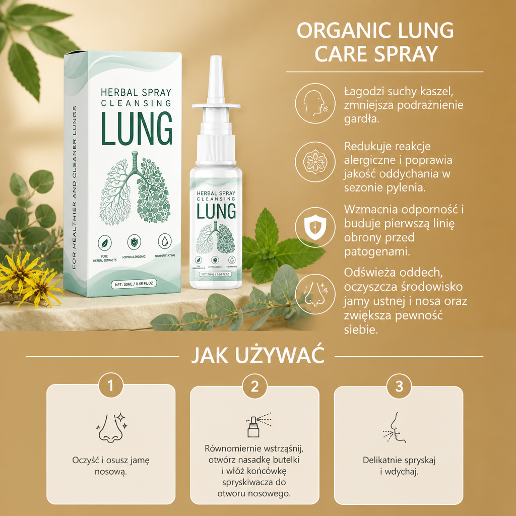 Ziołowy Spray do Nosa – Odświeżająca Botaniczna Formuła dla Codziennego Komfortu