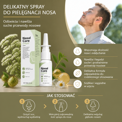 Delikatny Spray do Pielęgnacji Nosa – Odświeża i Nawilża Suche Przewody Nosowe