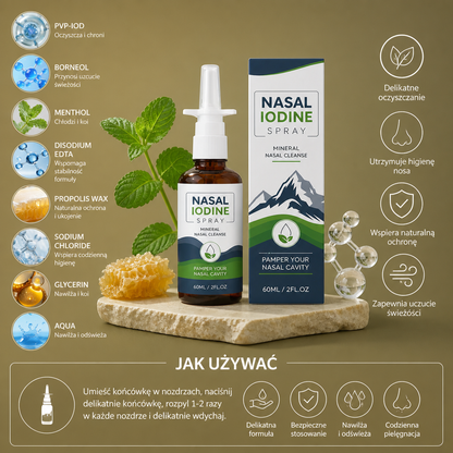 Mineralny Spray do Oczyszczania Nosa – Delikatna Codzienna Pielęgnacja dla Świeżego Komfortu