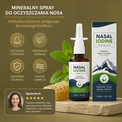 Mineralny Spray do Oczyszczania Nosa – Delikatna Codzienna Pielęgnacja dla Świeżego Komfortu