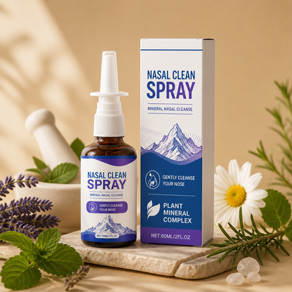 Mineralny Spray do Oczyszczania Nosa – Delikatna Odświeżająca Pielęgnacja dla Codziennego Komfortu