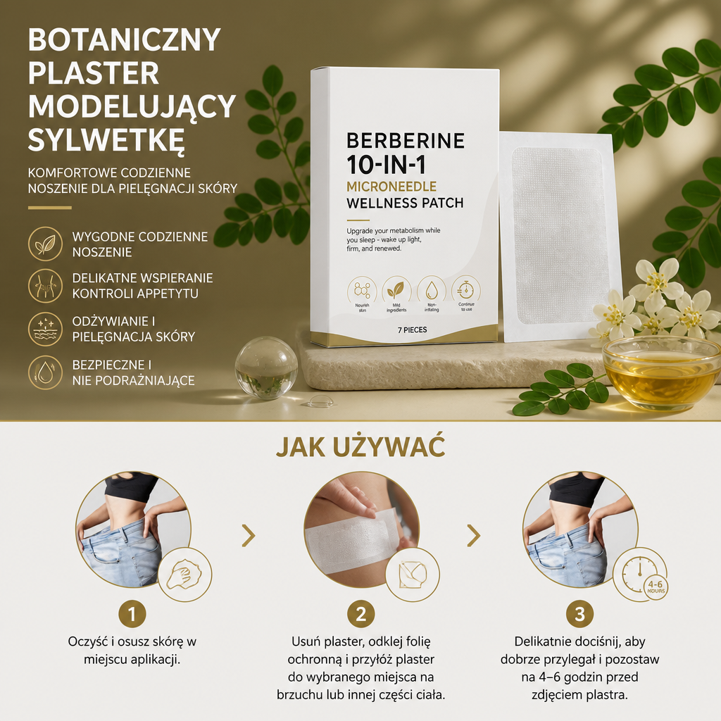Botaniczny Plaster Modelujący Sylwetkę – Komfortowe Codzienne Noszenie dla Pielęgnacji Skóry