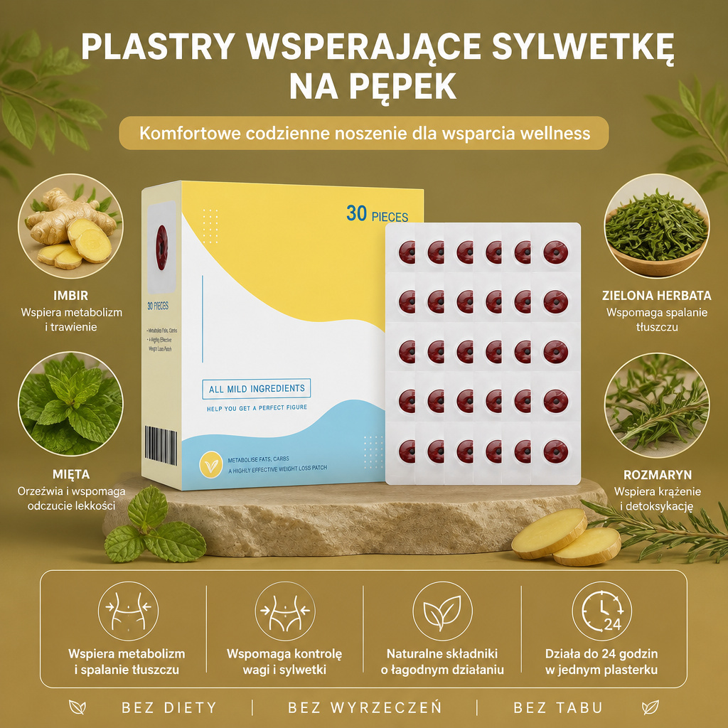 Plastry Wspierające Sylwetkę na Pępek – Komfortowe Codzienne Noszenie dla Wsparcia Wellness
