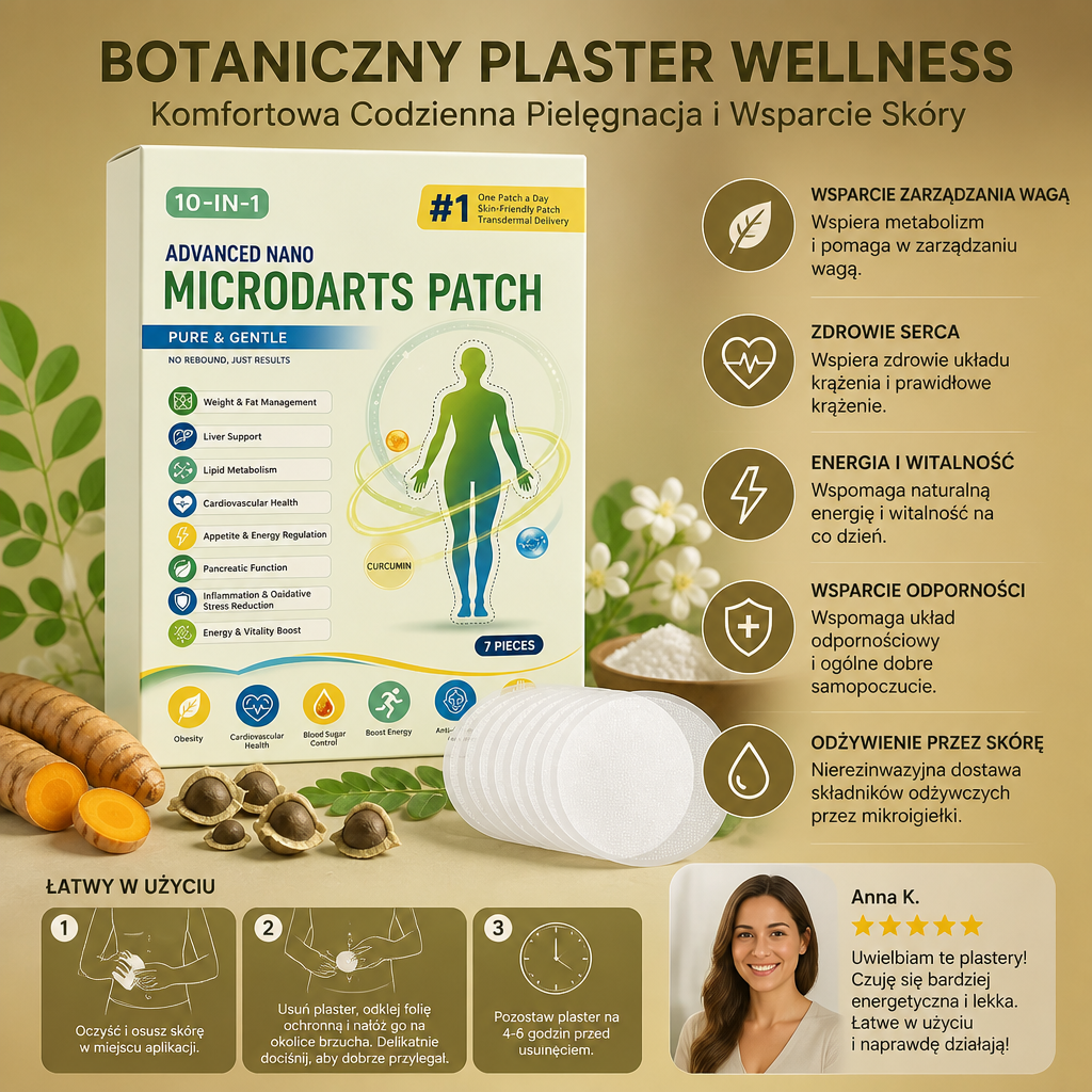 Botaniczny Plaster Wellness – Komfortowa Codzienna Pielęgnacja i Wsparcie Skóry
