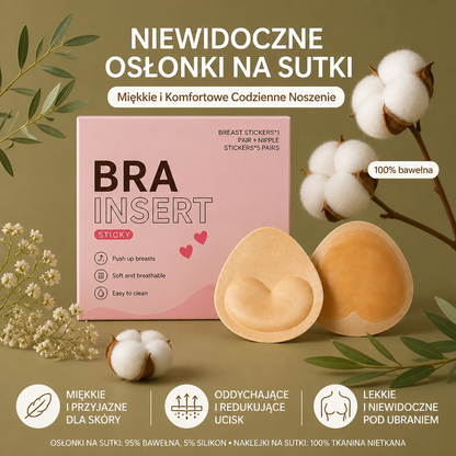 Niewidoczne Bawełniane Osłonki na Sutki – Miękkie i Komfortowe Codzienne Noszenie