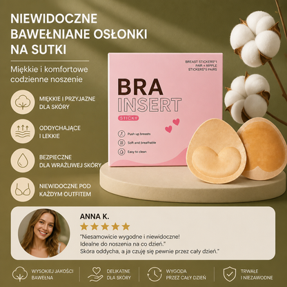 Niewidoczne Bawełniane Osłonki na Sutki – Miękkie i Komfortowe Codzienne Noszenie