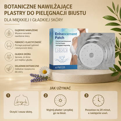 Botaniczne Nawilżające Plastry do Pielęgnacji Biustu dla Miękkiej i Gładkiej Skóry