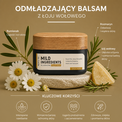 Męski Nawilżający Balsam do Twarzy z Łojem Wołowym – Odżywcza Codzienna Pielęgnacja Skóry
