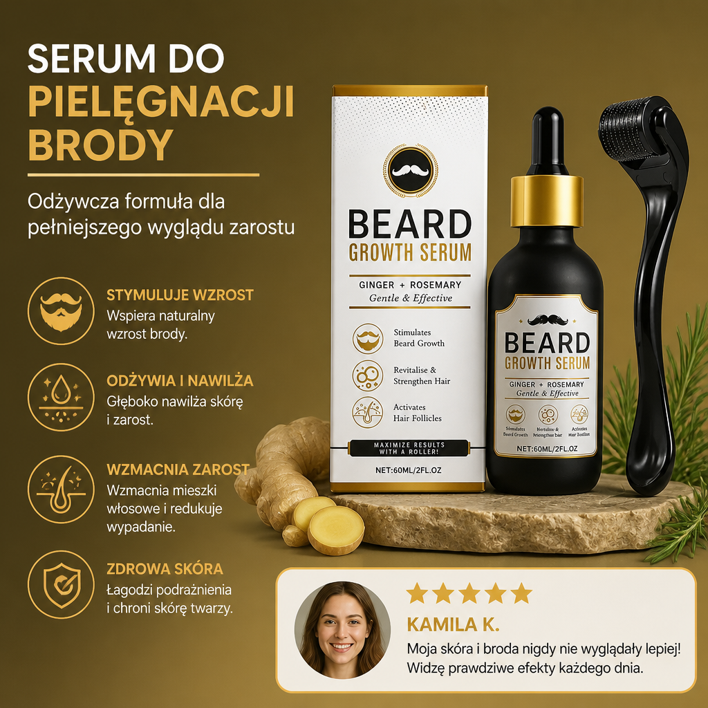 Serum do Pielęgnacji Brody – Odżywcza Formuła dla Pełniejszego Wyglądu Zarostu