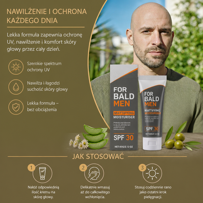 Męski Krem do Skóry Głowy z Codzienną Ochroną UV – Lekka Formuła Nawilżająca