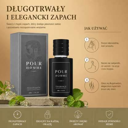 Męski Długotrwały Spray Zapachowy – Świeży Zapach dla Codziennej Pewności Siebie