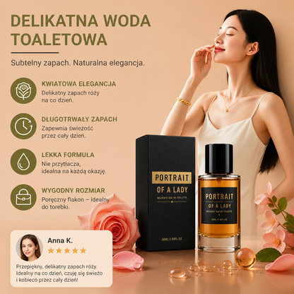 Delikatna Woda Toaletowa z Różą – Subtelny Kwiatowy Zapach dla Codziennej Elegancji