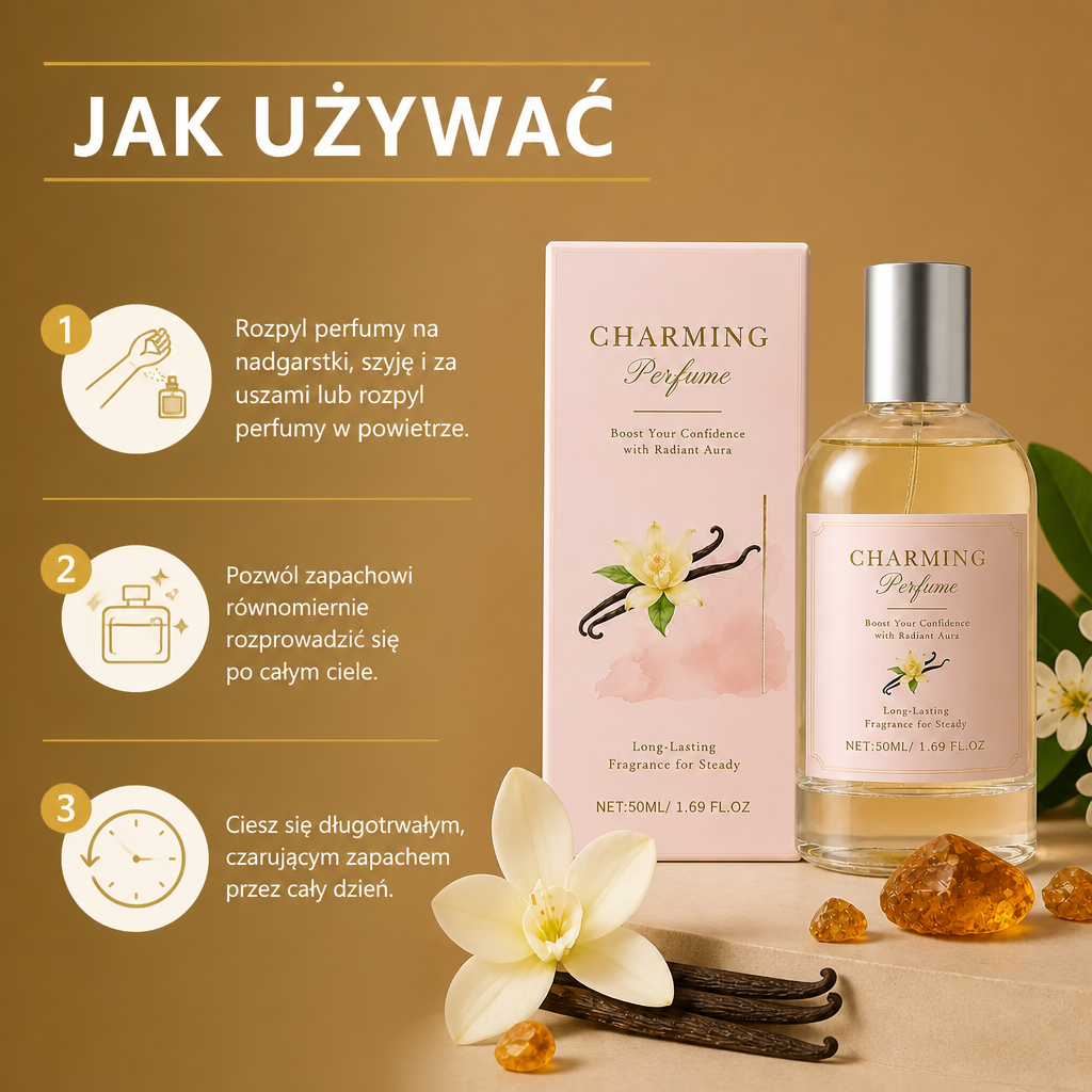 Eleganckie Perfumy Waniliowo-Bursztynowe – Ciepły Zapach dla Codziennej Wyrafinowanej Elegancji
