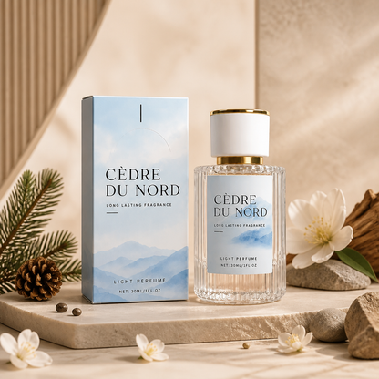 Mgiełka Perfumowana z Cedrolem – Długotrwały Świeży Zapach z Eleganckim Aromatem