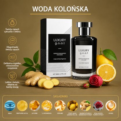 Cytrusowo-Imbirowa Woda Kolońska – Świeży Długotrwały Zapach do Codziennego Noszenia