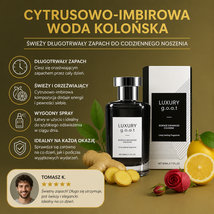 Cytrusowo-Imbirowa Woda Kolońska – Świeży Długotrwały Zapach do Codziennego Noszenia