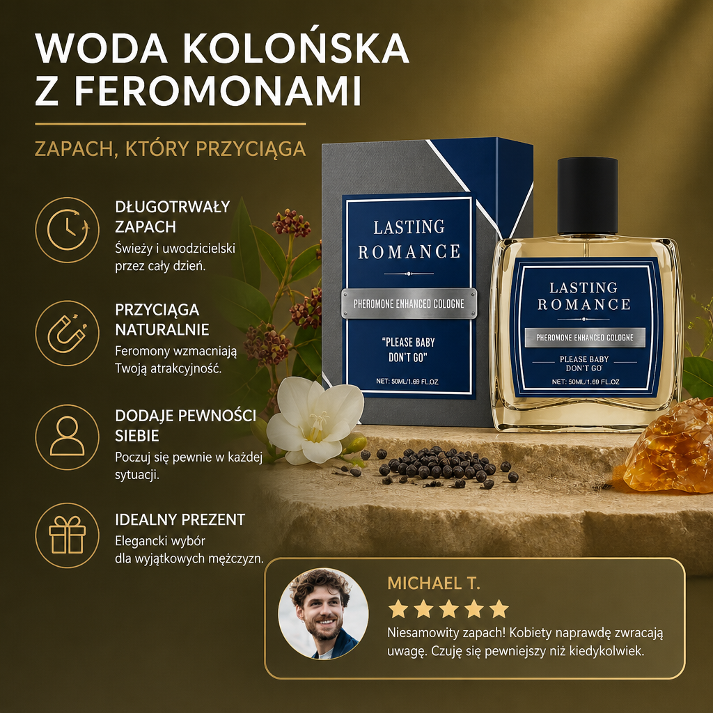 Woda Kolońska z Feromonami – Długotrwały Świeży Zapach
