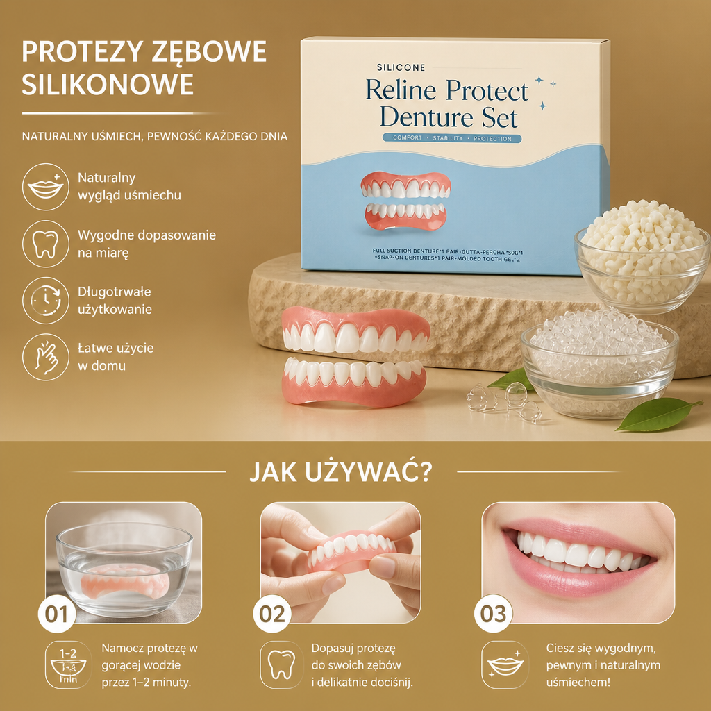 Indywidualnie Dopasowany Tymczasowy Zestaw Protez Zębowych – Rozwiązanie dla Naturalnie Wyglądającego Uśmiechu
