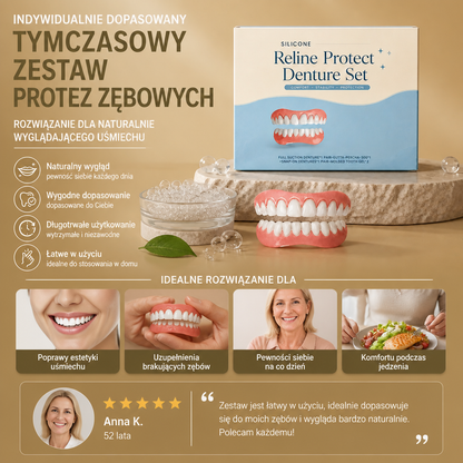 Indywidualnie Dopasowany Tymczasowy Zestaw Protez Zębowych – Rozwiązanie dla Naturalnie Wyglądającego Uśmiechu