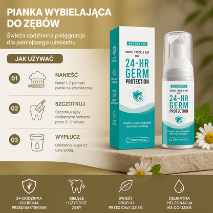 Pianka Wybielająca do Zębów – Świeża Codzienna Pielęgnacja dla Jaśniejszego Uśmiechu