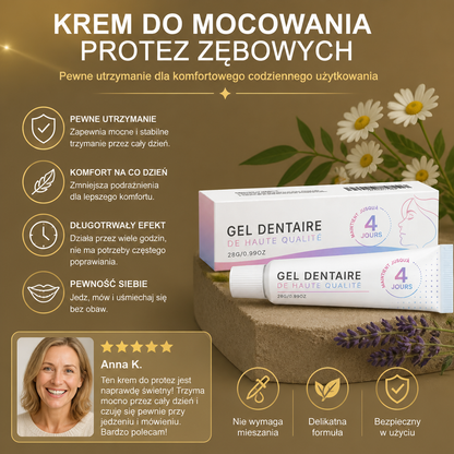 Krem do Mocowania Protez Zębowych – Pewne Utrzymanie dla Komfortowego Codziennego Użytkowania