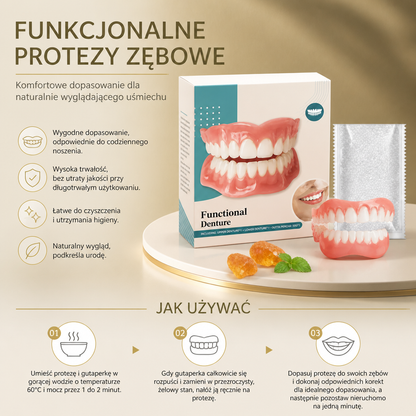 Funkcjonalne Protezy Zębowe – Komfortowe Dopasowanie dla Naturalnie Wyglądającego Uśmiechu