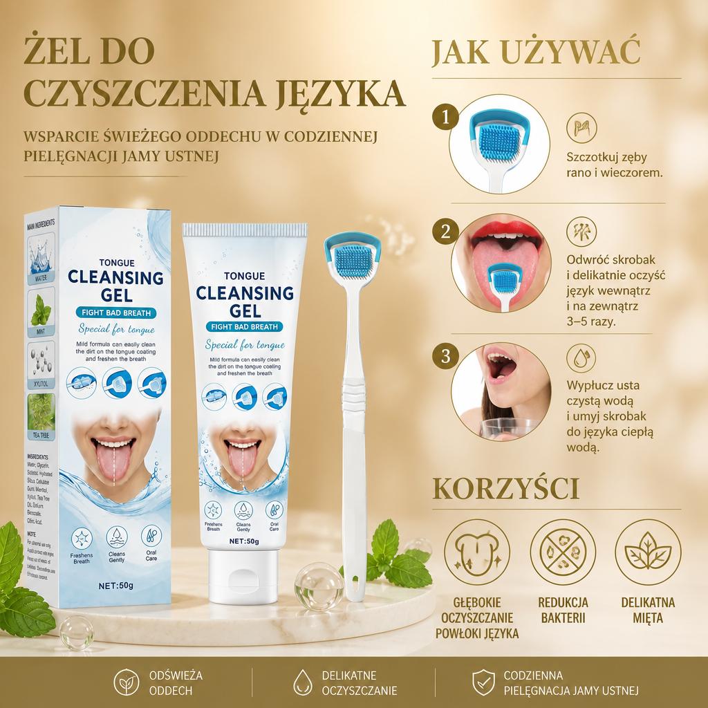 Żel Do Czyszczenia Języka – Wsparcie Świeżego Oddechu W Codziennej Pielęgnacji Jamy Ustnej