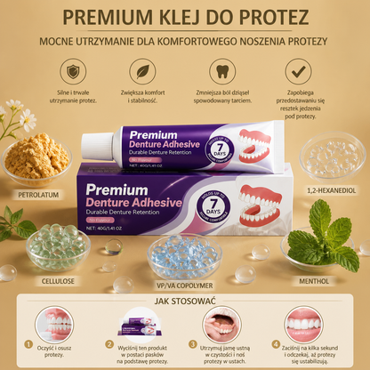 Premium Klej Do Protez – Mocne Utrzymanie Dla Komfortowego Noszenia Protezy