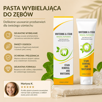 Pasta Wybielająca Do Zębów – Delikatne Usuwanie Przebarwień Dla Świeżego Uśmiechu